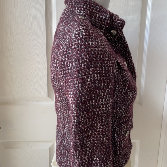 Sinequanone Burgundy Tweed Jacket NWOT - Picture 7 of 11